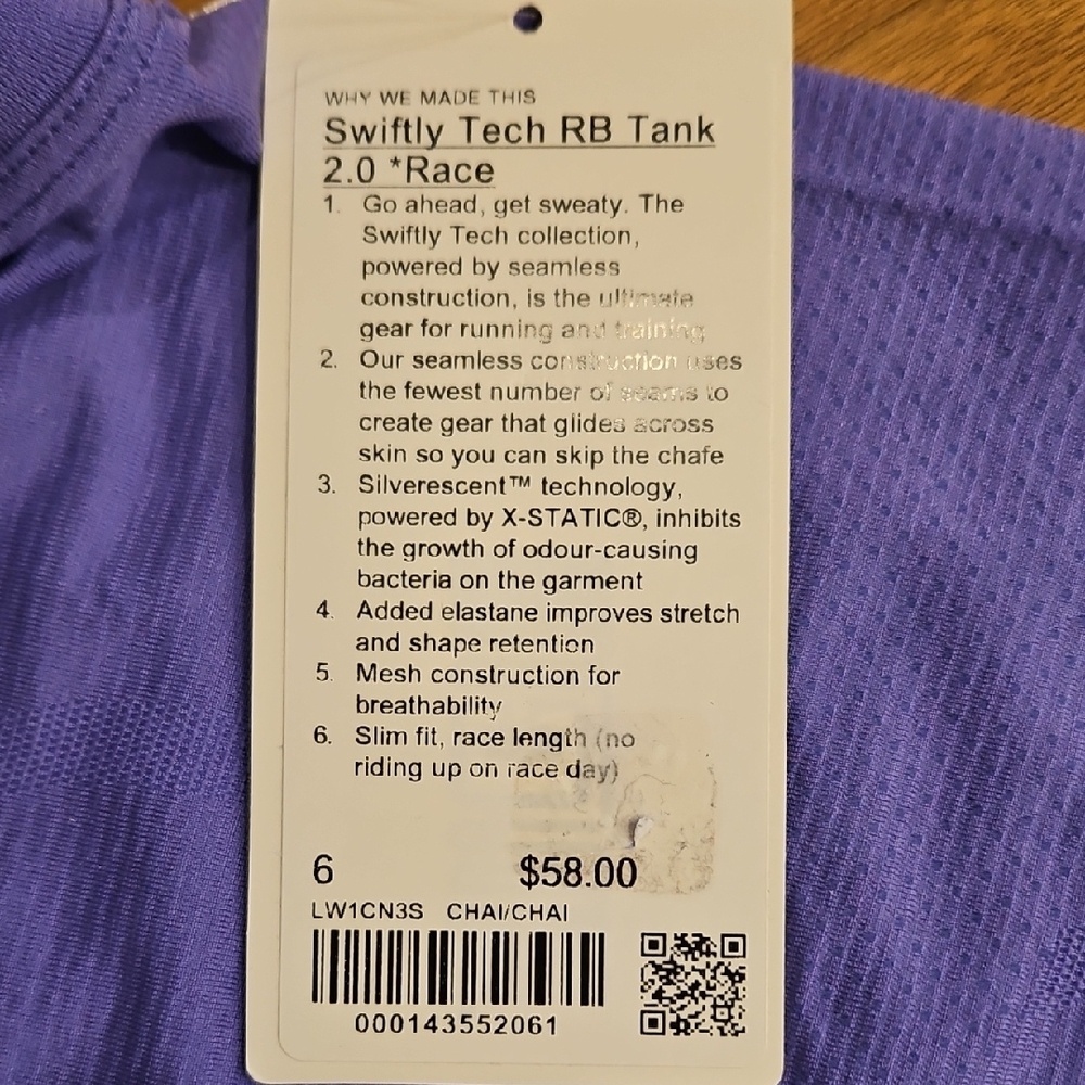 lululemon athletica Purple Tank Top - Picture 2 of 4